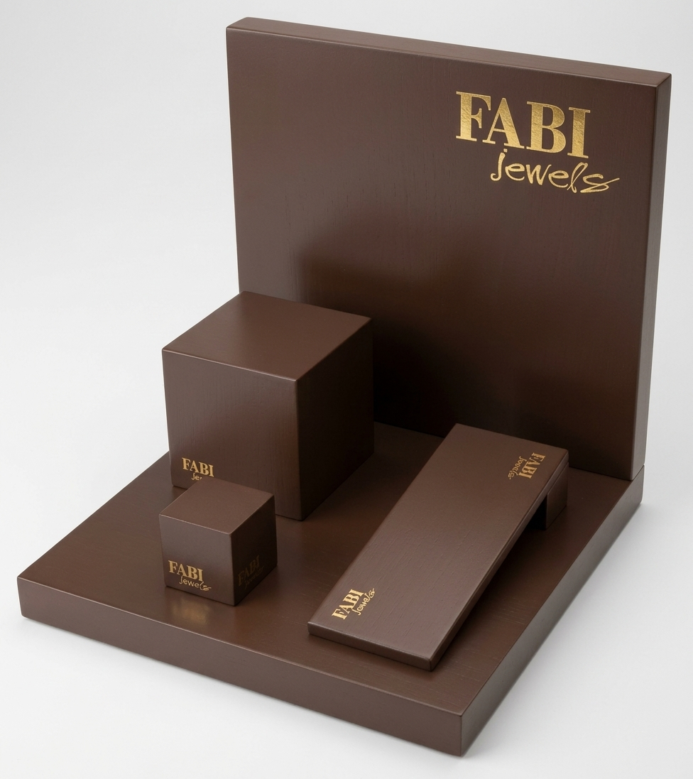 espositore legno laccato per gioielli